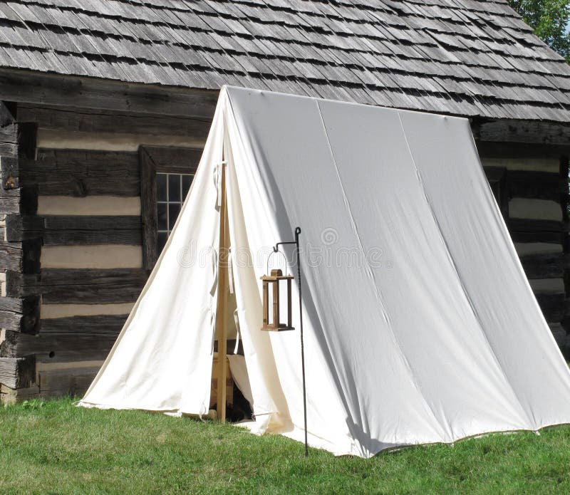Vintage White Military Army Tents Stock Image Image of tents, shelter