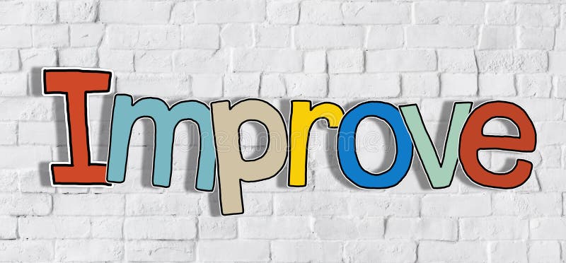 Single Word Colourful Improve Concepts royalty free stock image Single Word Colourful Improve Concepts royalty free stock image