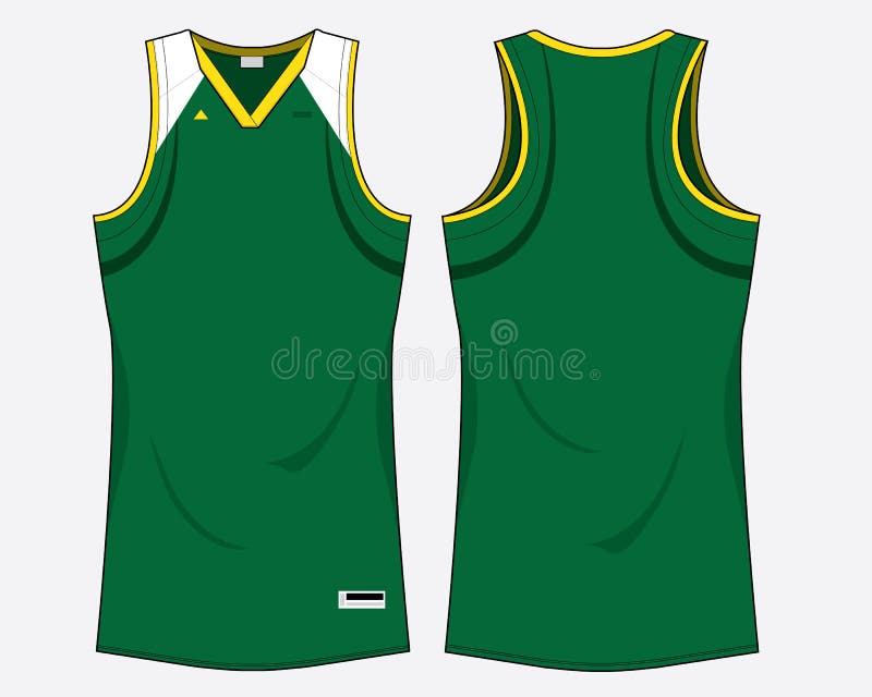 Singlet women basketball jersey sports design vector template