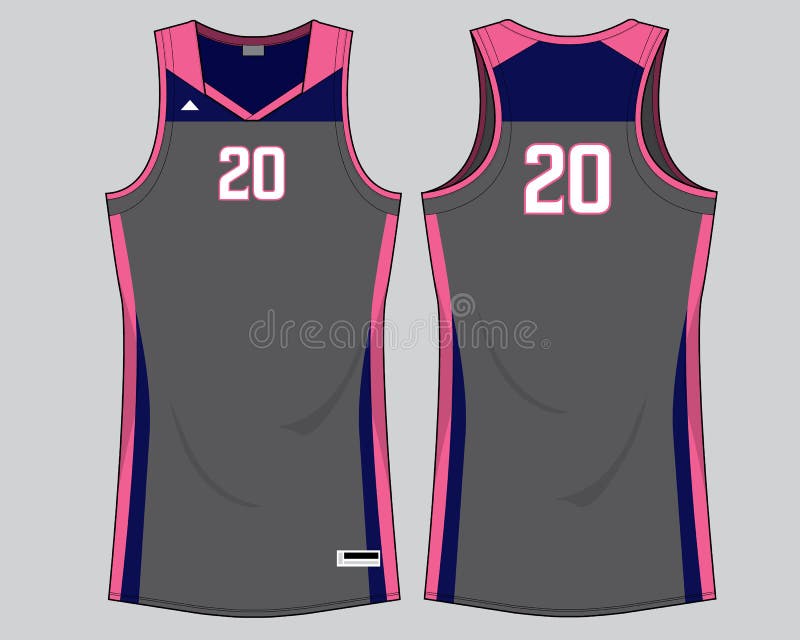 Singlet women basketball jersey sports design vector template