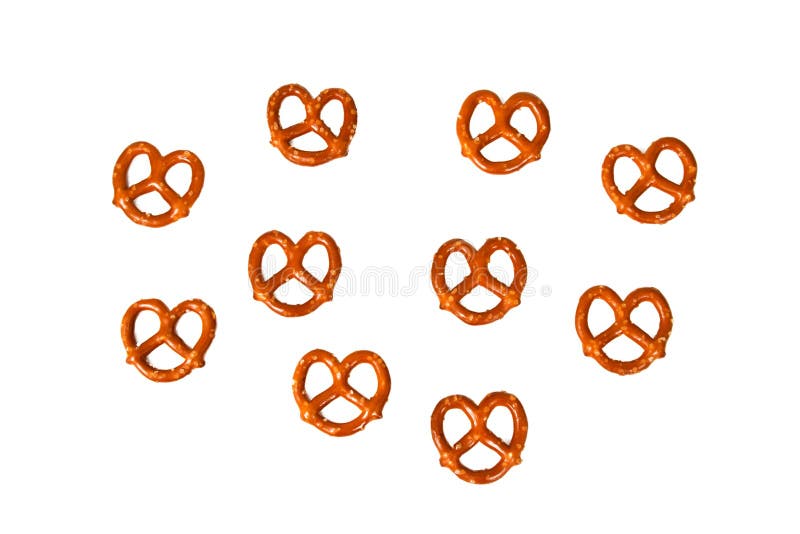 Singole ciambelline salate fotografia stock Singole ciambelline salate fotografia stock