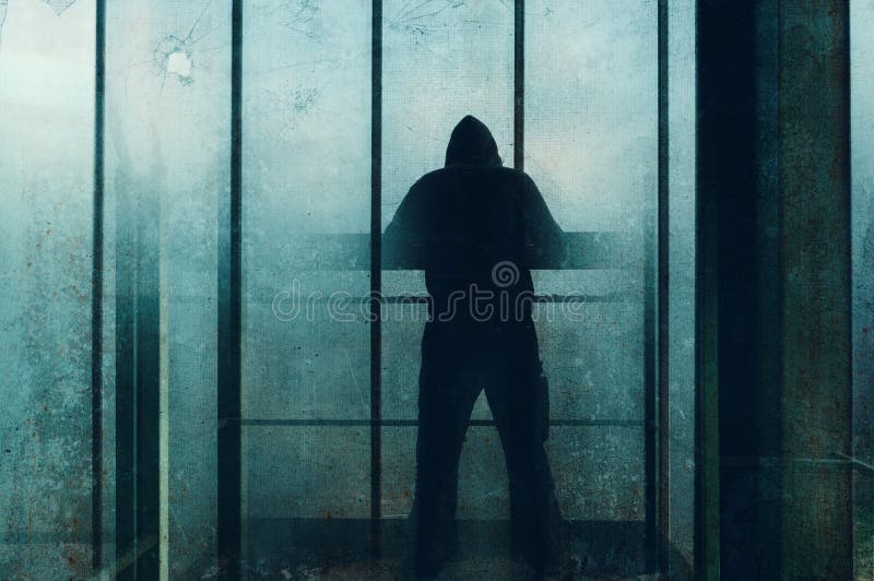 Man Peering Out Of A Window In The Dark Background, Picture Of The Man In The  Window Background Image And Wallpaper for Free Download