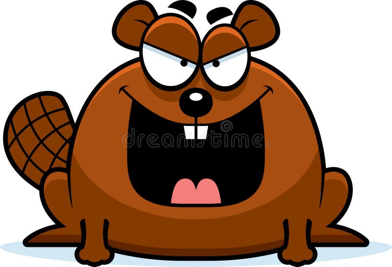 Sinister Little Beaver royalty free illustration