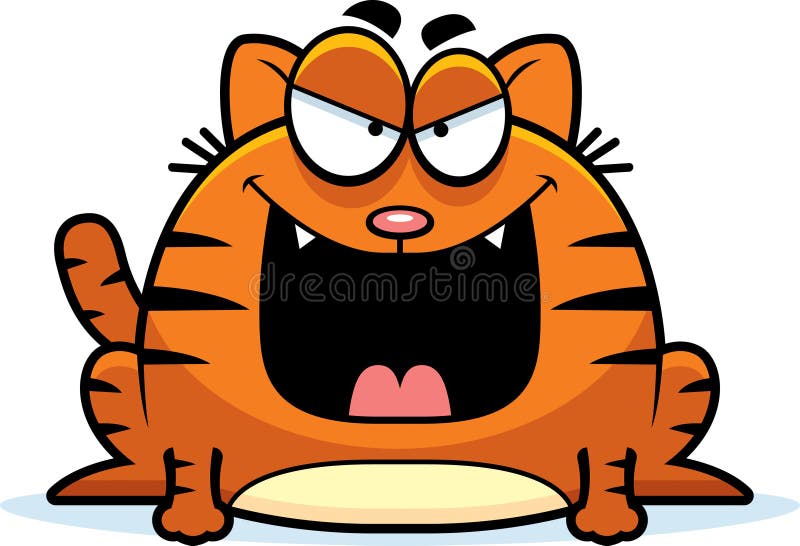 Sinister Little Cat royalty free illustration