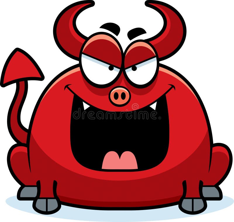 Sinister Little Devil stock illustration