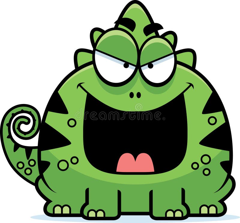 Sinister Little Lizard royalty free illustration