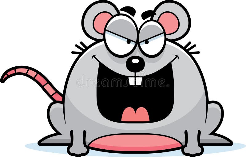 Sinister Little Mouse stock illustration
