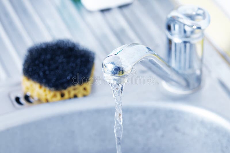 Sink. stock photo. Image of sink, chrome, close, hexagonal 13447928
