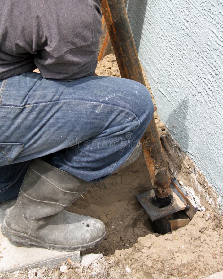 Sinkhole Repair stock photo. Image of sinkhole, soil 30378404