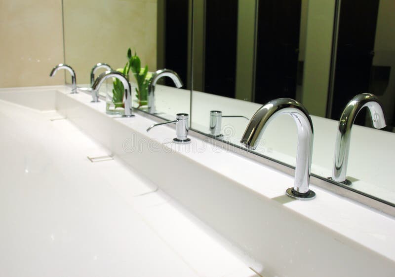 Bathroom Sinks 1 stock photo. Image of lavatory, restroom 733060