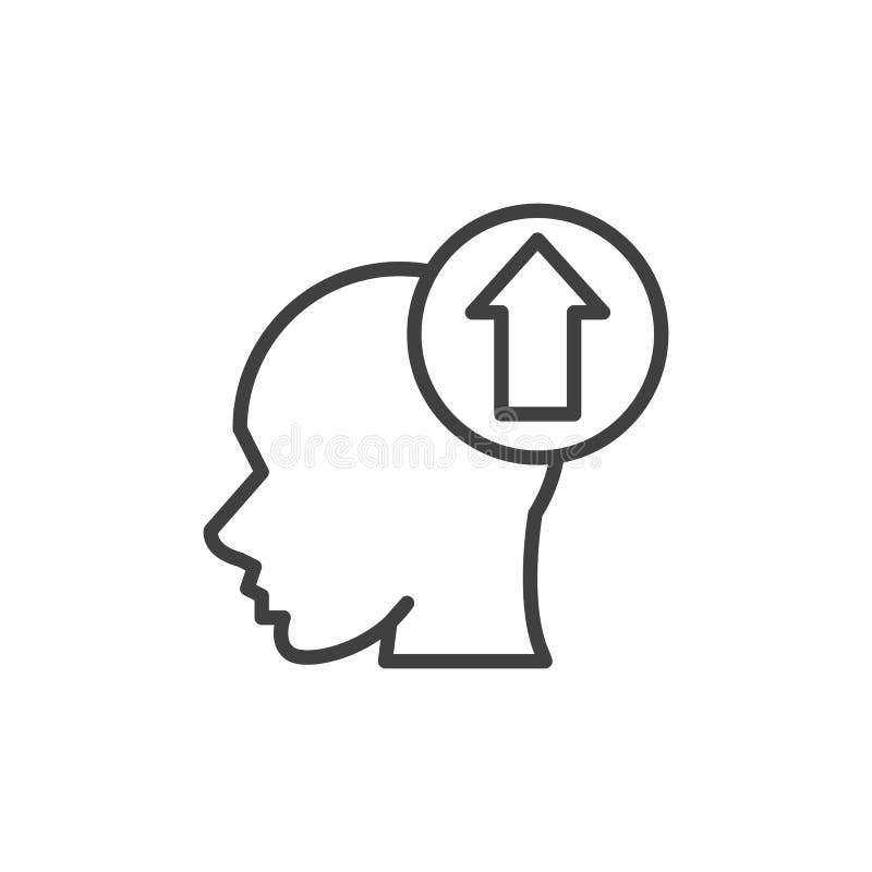 Sinneswachstumslinie Symbol vektor abbildung
