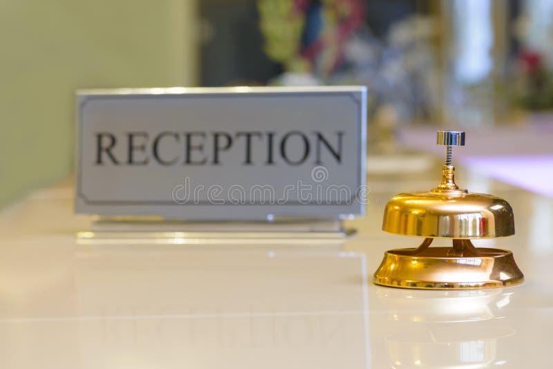 Sino da recepção fotografia de stock Sino da recepção fotografia de stock