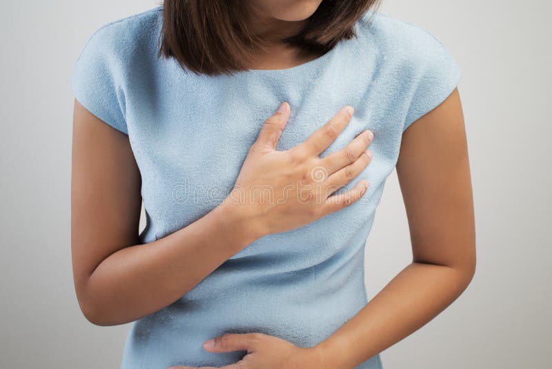 Sintomo di attacco di cuore immagini stock Sintomo di attacco di cuore immagini stock