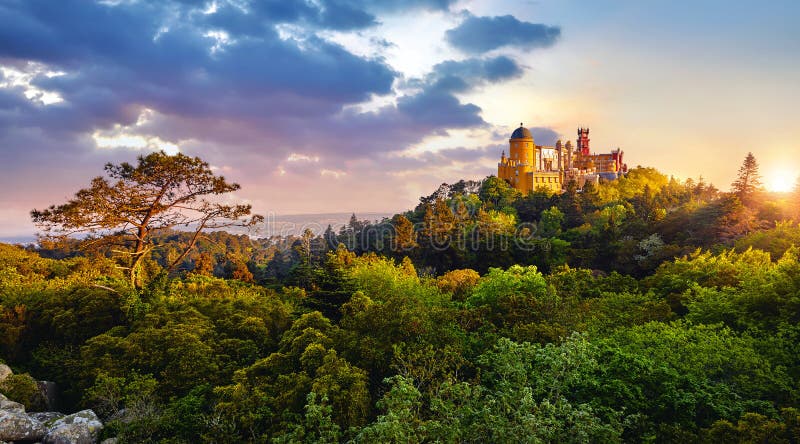 Sintra, Portugal. National park with Palace