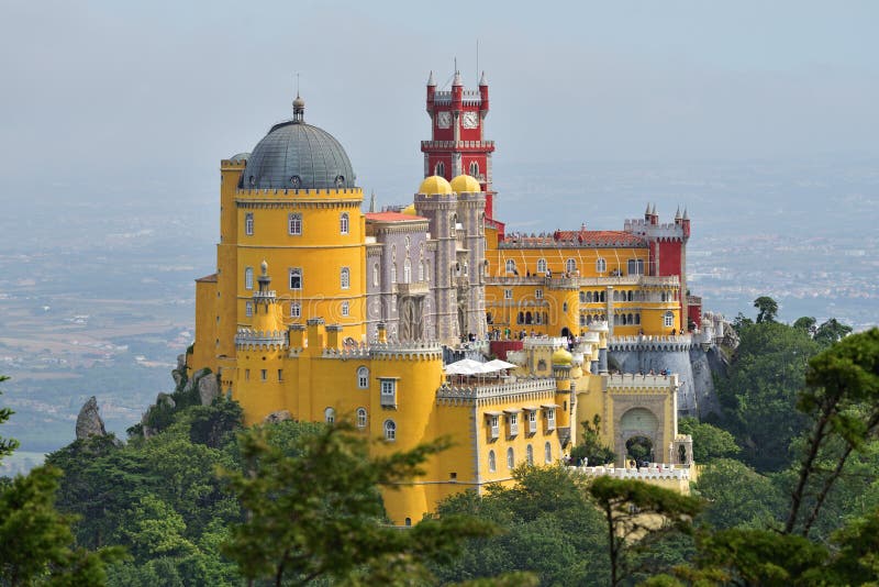 Sintra Portugal på den Pena medborgareslotten royaltyfria foton Sintra Portugal på den Pena medborgareslotten royaltyfria foton
