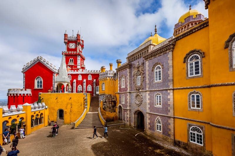 Sintra, Portugalia punkt zwrotny, Pena pa?ac fotografia royalty free Sintra, Portugalia punkt zwrotny, Pena pa?ac fotografia royalty free