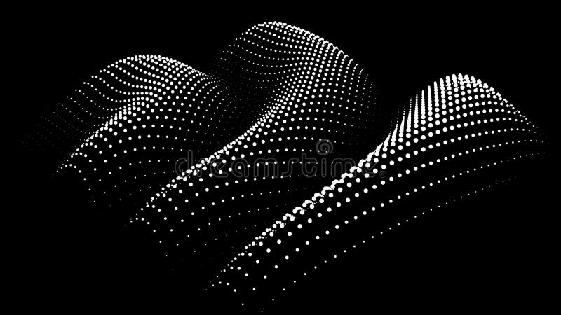 Sinusoidal formula distortion sine wave and waveform. Graph of a 3d function space in three-dimensional coordinates. Science royalty free illustration