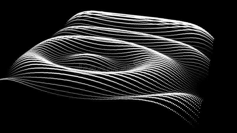 Sinusoidal formula distortion sine wave and waveform. Graph of a 3d function space in three-dimensional coordinates. Science vector illustration