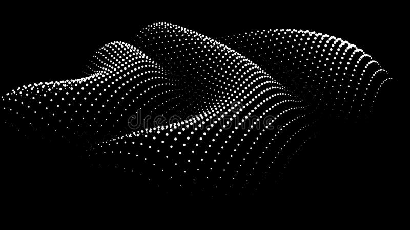 Sinusoidal formula distortion sine wave and waveform. Graph of a 3d function space in three-dimensional coordinates. Science vector illustration