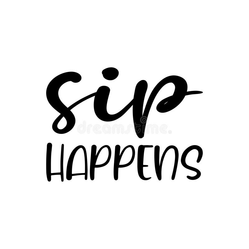 Sip Sip Hooray Quote Letter Royalty Free SVG, Cliparts, Vectors