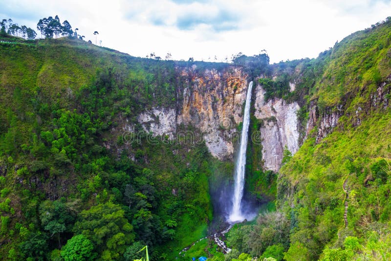 Sipisopiso Wasserfall  Medan Indonesien  Stockfoto Bild 