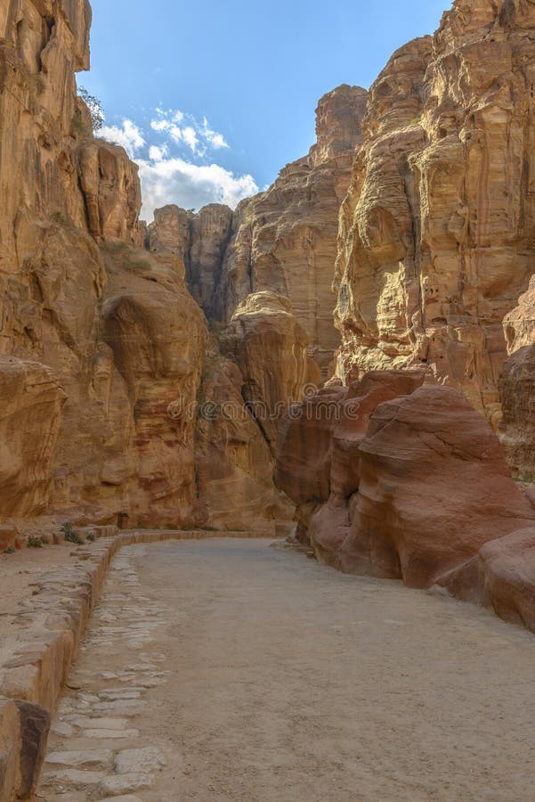 The Siq in Petra, Jordan