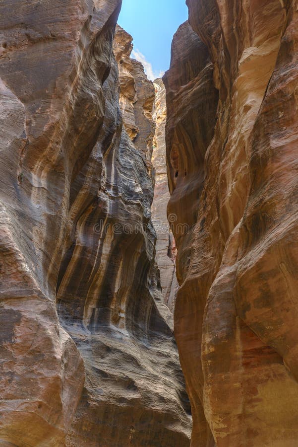 The Siq in Petra, Jordan