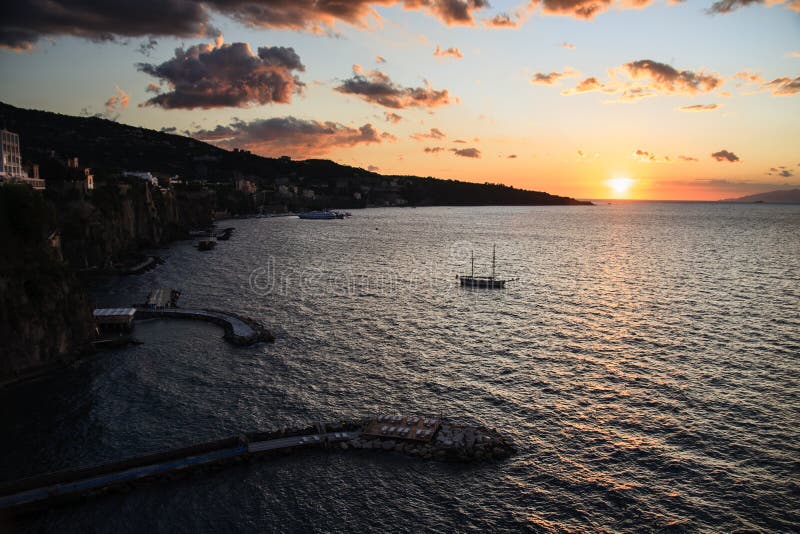 Sorrento bay sunset