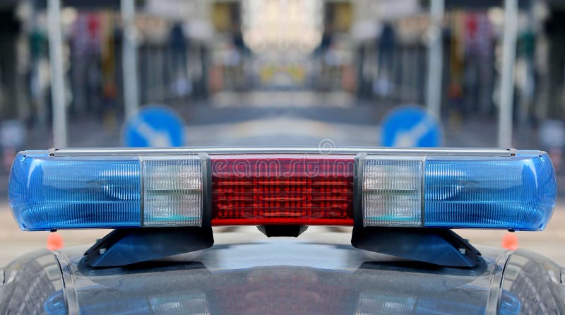 Sirenes van de politiewagen royalty-vrije stock fotografie