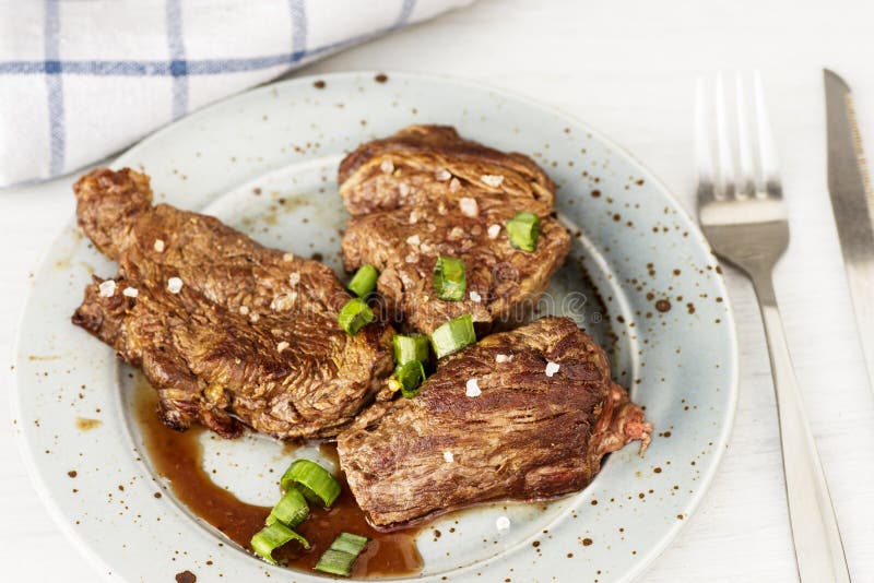 Sirloin steak stock image. Image of dinner, juicy, mouthwatering 57607355