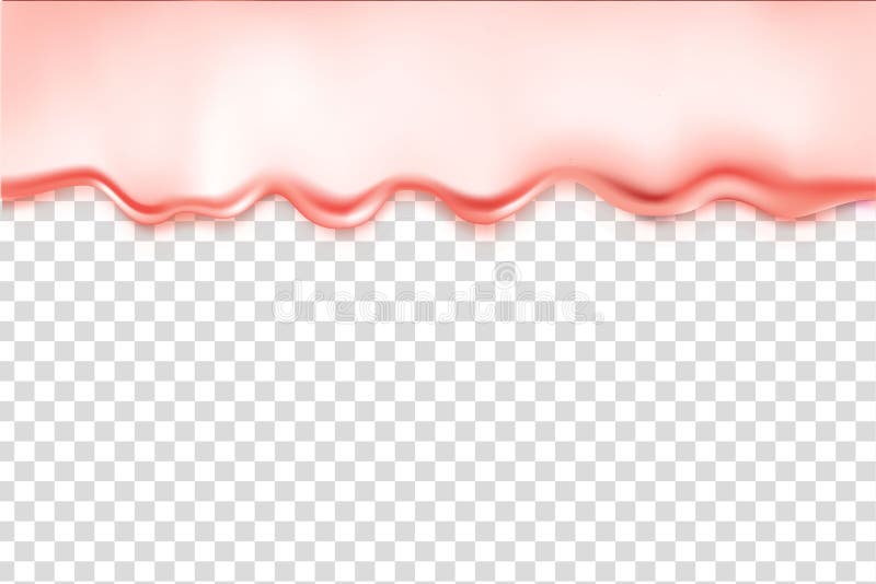 Sirop de corail vivant de fonte d'isolement sur le fond transparent couleur 2019 à la mode illustration de vecteur