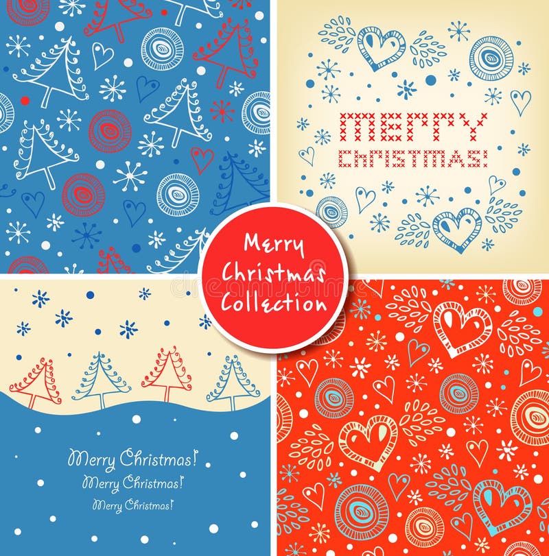 Sistema de banderas del día de fiesta de la Navidad Colección de elementos lindos de la Navidad, fondos, modelos stock de ilustración Sistema de banderas del día de fiesta de la Navidad Colección de elementos lindos de la Navidad, fondos, modelos stock de ilustración