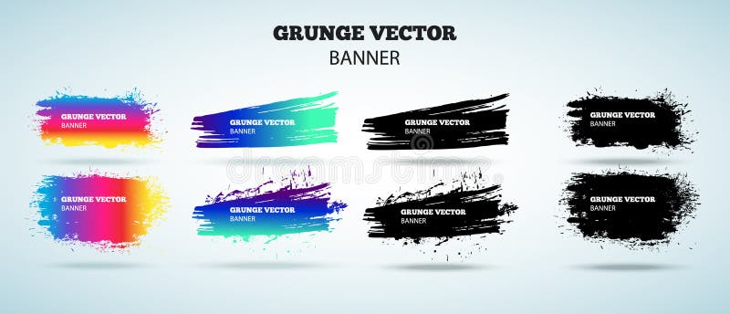 Sistema de banderas del vector del grunge ilustración del vector Sistema de banderas del vector del grunge ilustración del vector