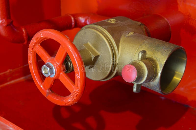 Sistema de control del agua de la seguridad para la lucha contra el fuego imagen de archivo libre de regalías