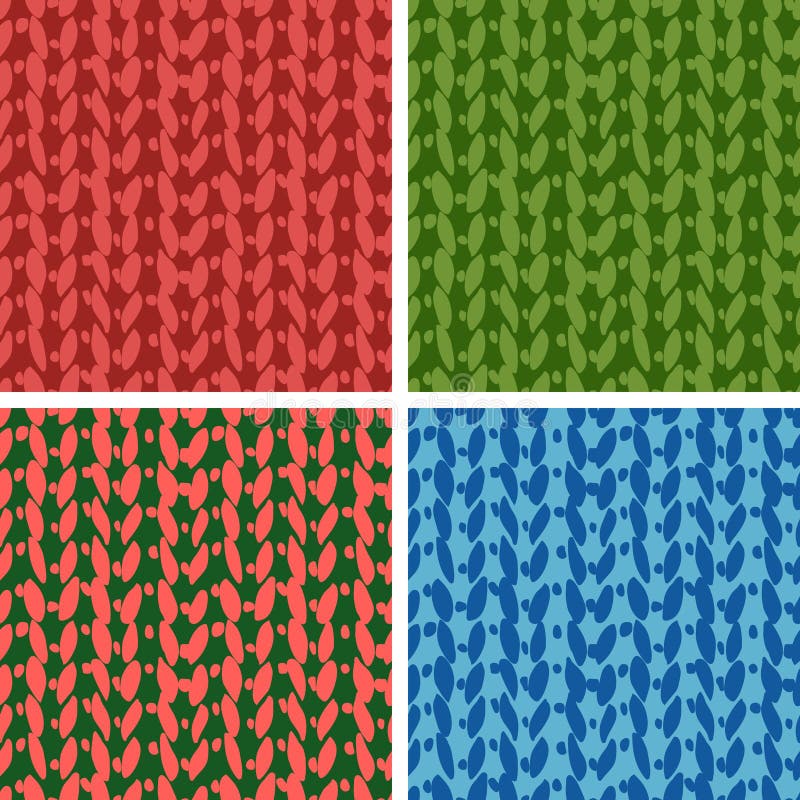 Sistema de cuatro modelos que hacen punto ilustración del vector Sistema de cuatro modelos que hacen punto ilustración del vector