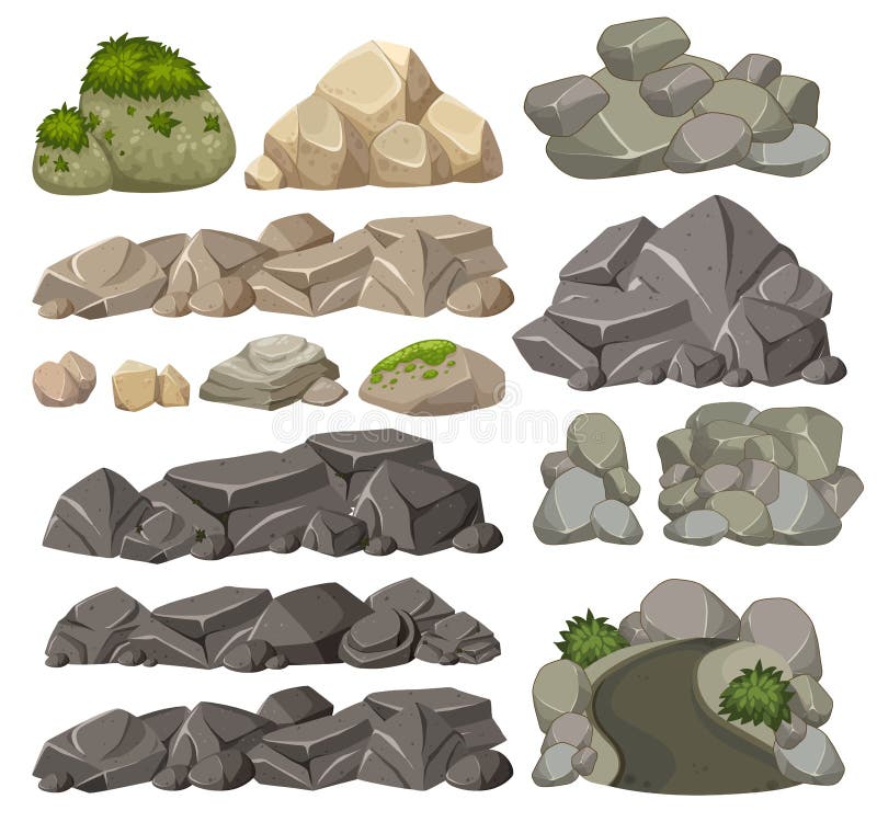 Sistema de diversas rocas libre illustration Sistema de diversas rocas libre illustration