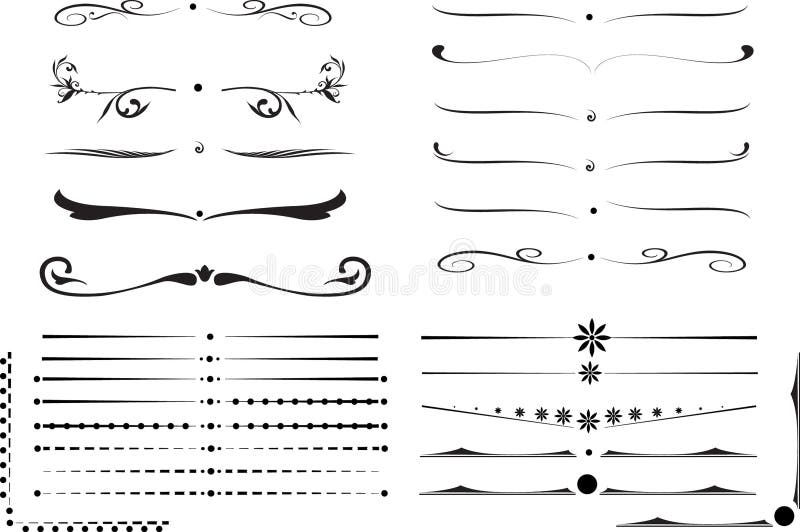 Sistema de elementos del diseño stock de ilustración Sistema de elementos del diseño stock de ilustración