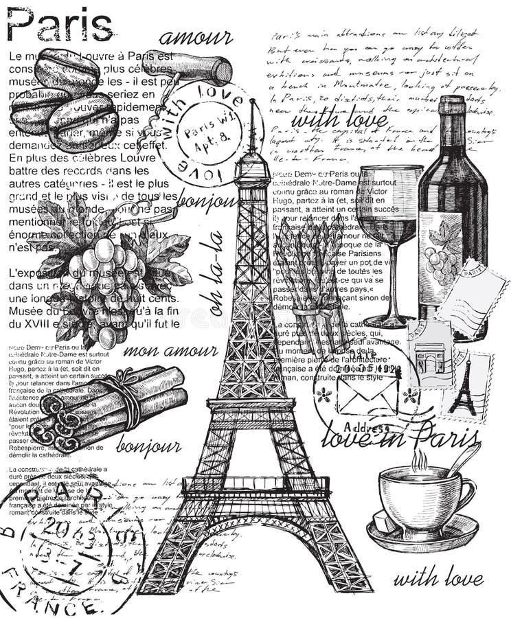 Sistema de Francia stock de ilustración Sistema de Francia stock de ilustración