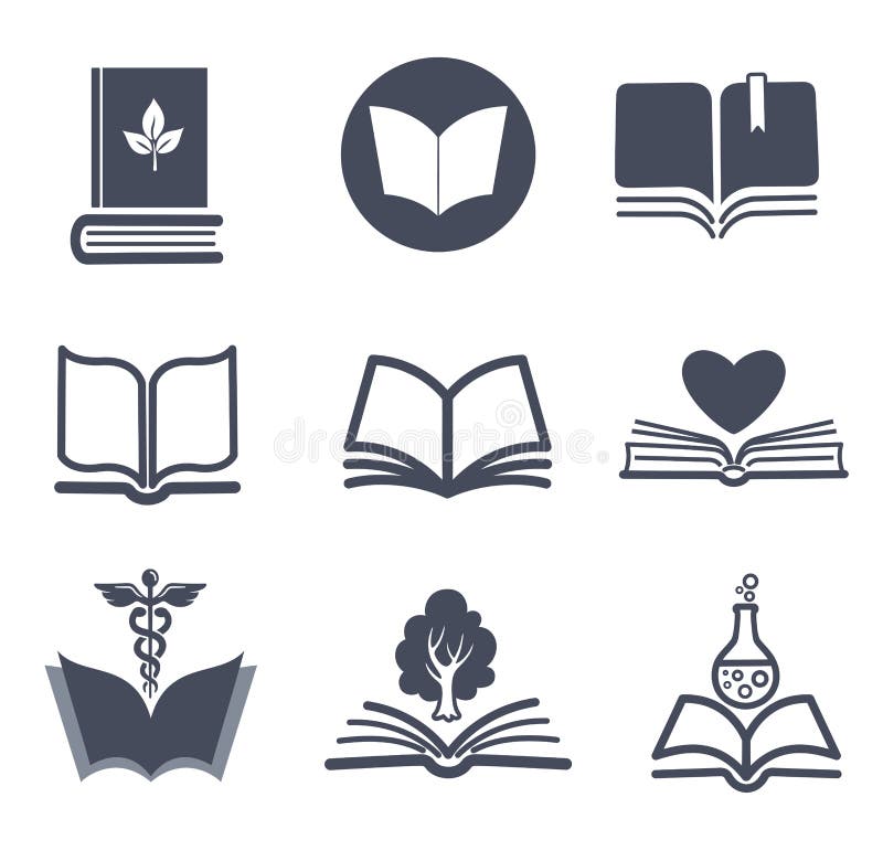 Sistema de iconos del libro del vector. libre illustration Sistema de iconos del libro del vector. libre illustration