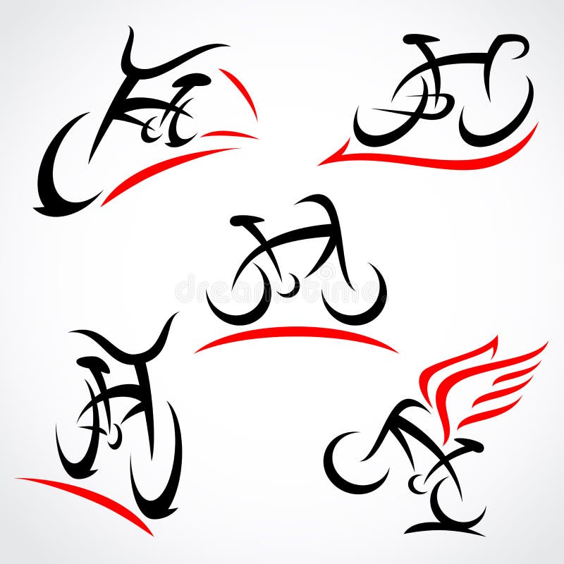 Juego de bicicleta. Vector libre illustration