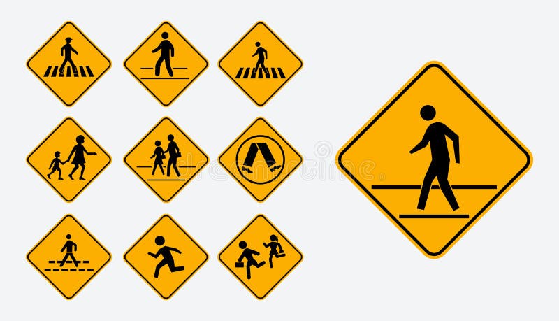 Sistema de la muestra peatonal del paseo fácil modificarse libre illustration Sistema de la muestra peatonal del paseo fácil modificarse libre illustration