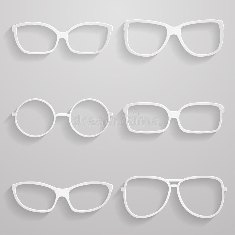 De Las Gafas De Sol De Papel del Vector - Ilustración de papel, 40025821