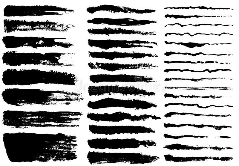 Sistema de pintura negra, movimientos del cepillo de la tinta