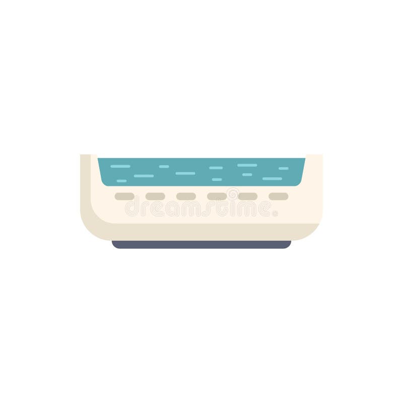 Sistema de refrigeración moderno de aire acondicionado montado en pared ilustración del vector