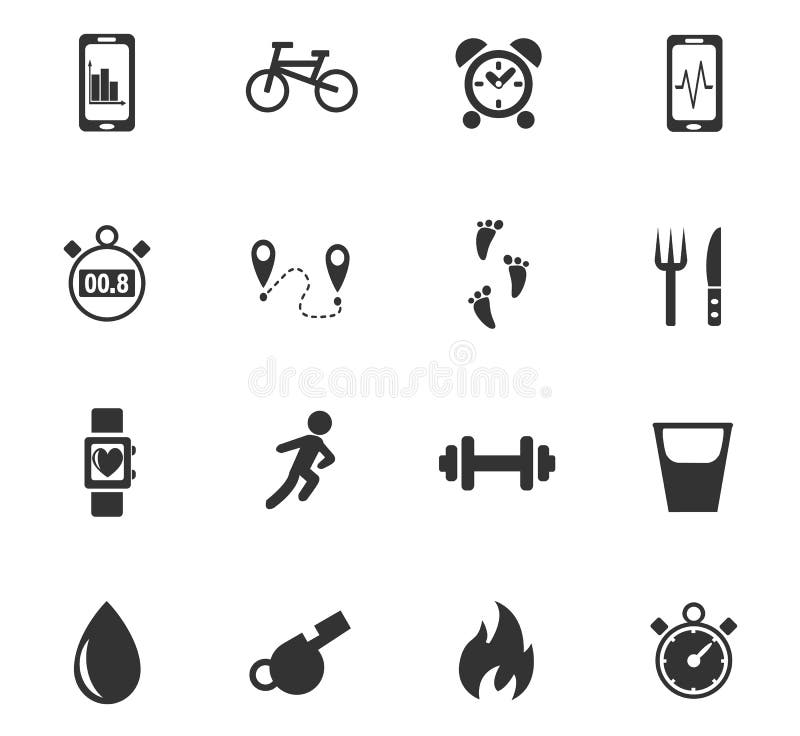 Monitoring apps web icons for user interface design. Monitoring apps web icons for user interface design