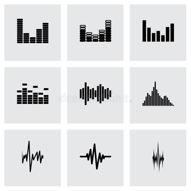 Música Ecualizador Sonido Icono Interfaz Aplicación Onda Audio