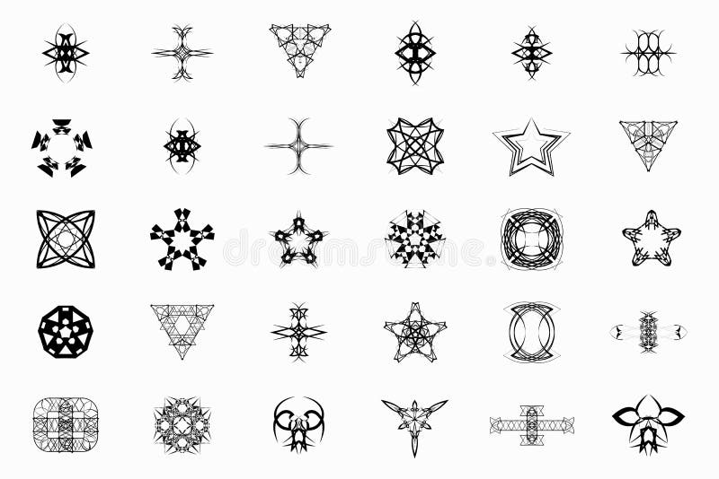 Sistema 30 Del Logotipo, Muestras, Símbolo, Tatuaje Ilustración del Vector  - Ilustración de manera, wallpaper: 86253336