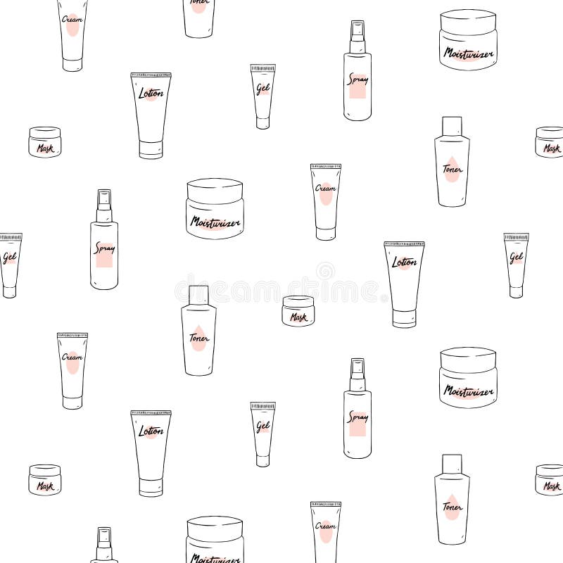 Sistema del modelo del cuidado de piel con la crema, loción, gel, tinta, espray, máscara, crema hidratante Pote de empaquetado Il ilustración del vector Sistema del modelo del cuidado de piel con la crema, loción, gel, tinta, espray, máscara, crema hidratante Pote de empaquetado Il ilustración del vector