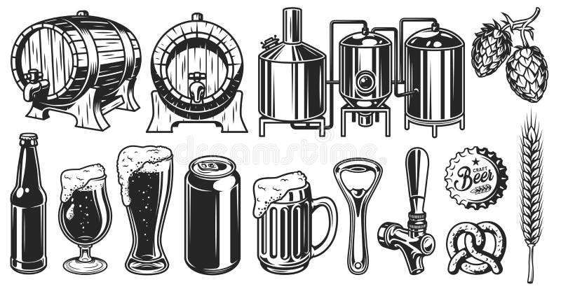 Sistema del objeto de la cerveza