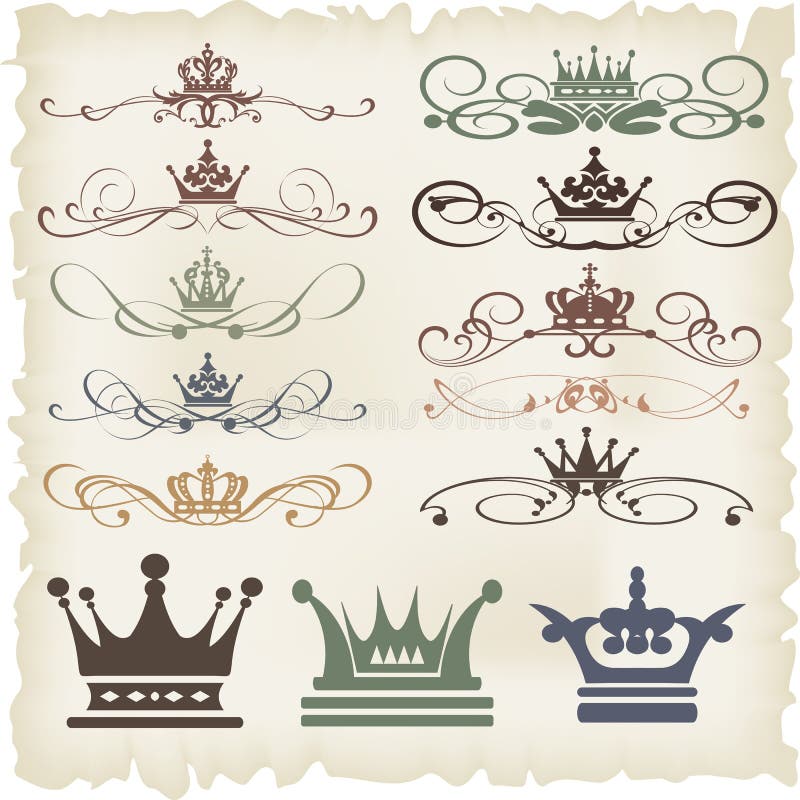 Sistema del vector. Elementos caligráficos del diseño ilustración del vector Sistema del vector. Elementos caligráficos del diseño ilustración del vector